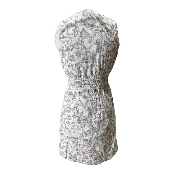 Converse Dress Womens M Ivory Paisley V-Neck Fit & Flare Lined - Picture 6 of 9